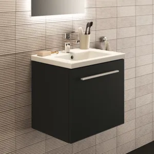 Ideal Standard Möbelwaschtischunterschrank i.life S 1 Auszug 500x375x440mm Carbongrau matt Ideal Standard Möbelwaschtischunterschrank i.life S 1 Auszug 500x375x440mm Carbongrau matt