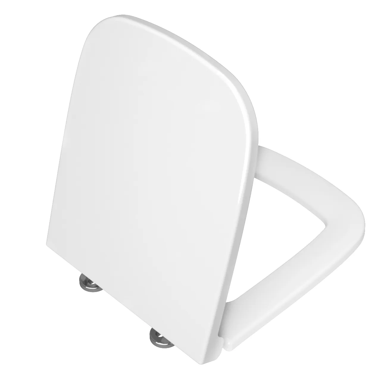 VitrA S20 WC-Sitz eckige Form ohne Absenkautomatik Weiß Hochglanz