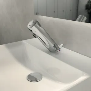 Ideal Standard Sensor-Waschtischarmatur Sensorflow mit Mischung, Ausladung 120mm, Chrom Ideal Standard Sensor-Waschtischarmatur Sensorflow mit Mischung, Ausladung 120mm, Chrom