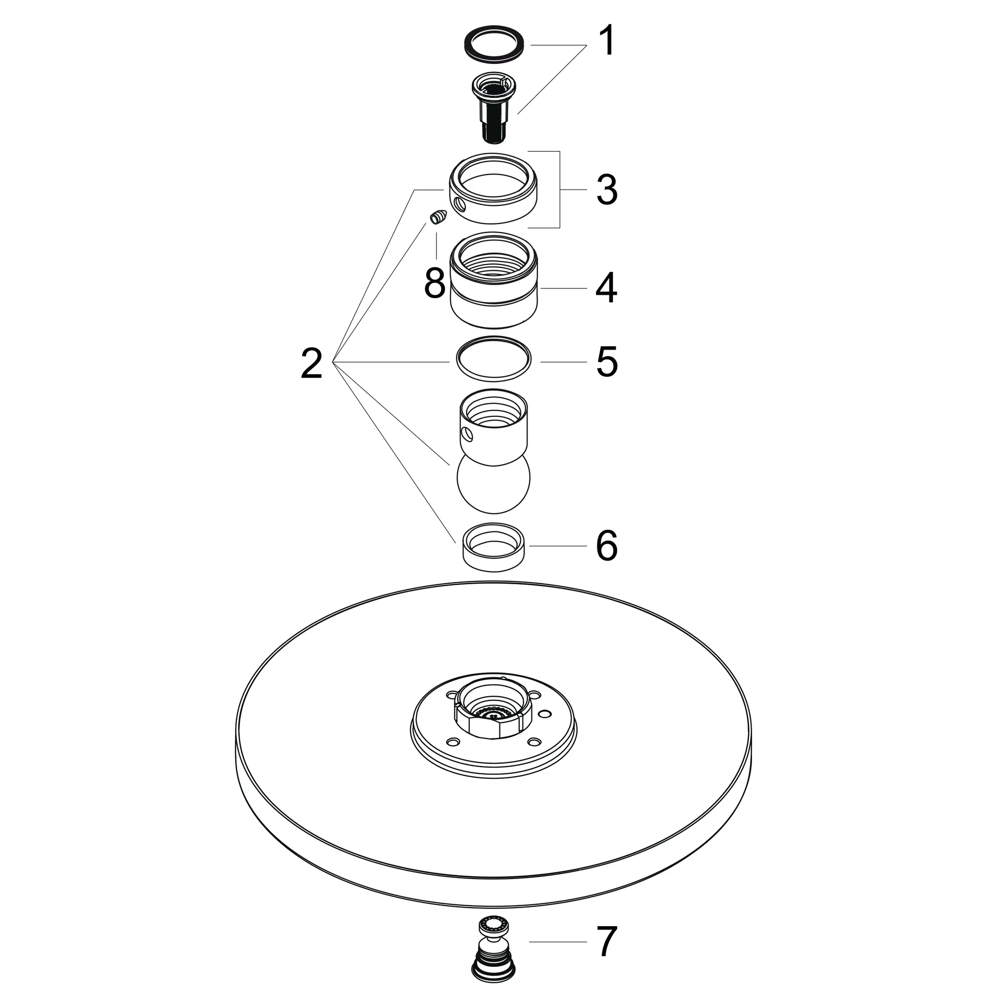 Tellerkopfbrause Axor 240 mm chrom mit Air-Injection Tellerkopfbrause Axor 240 mm chrom mit Air-Injection