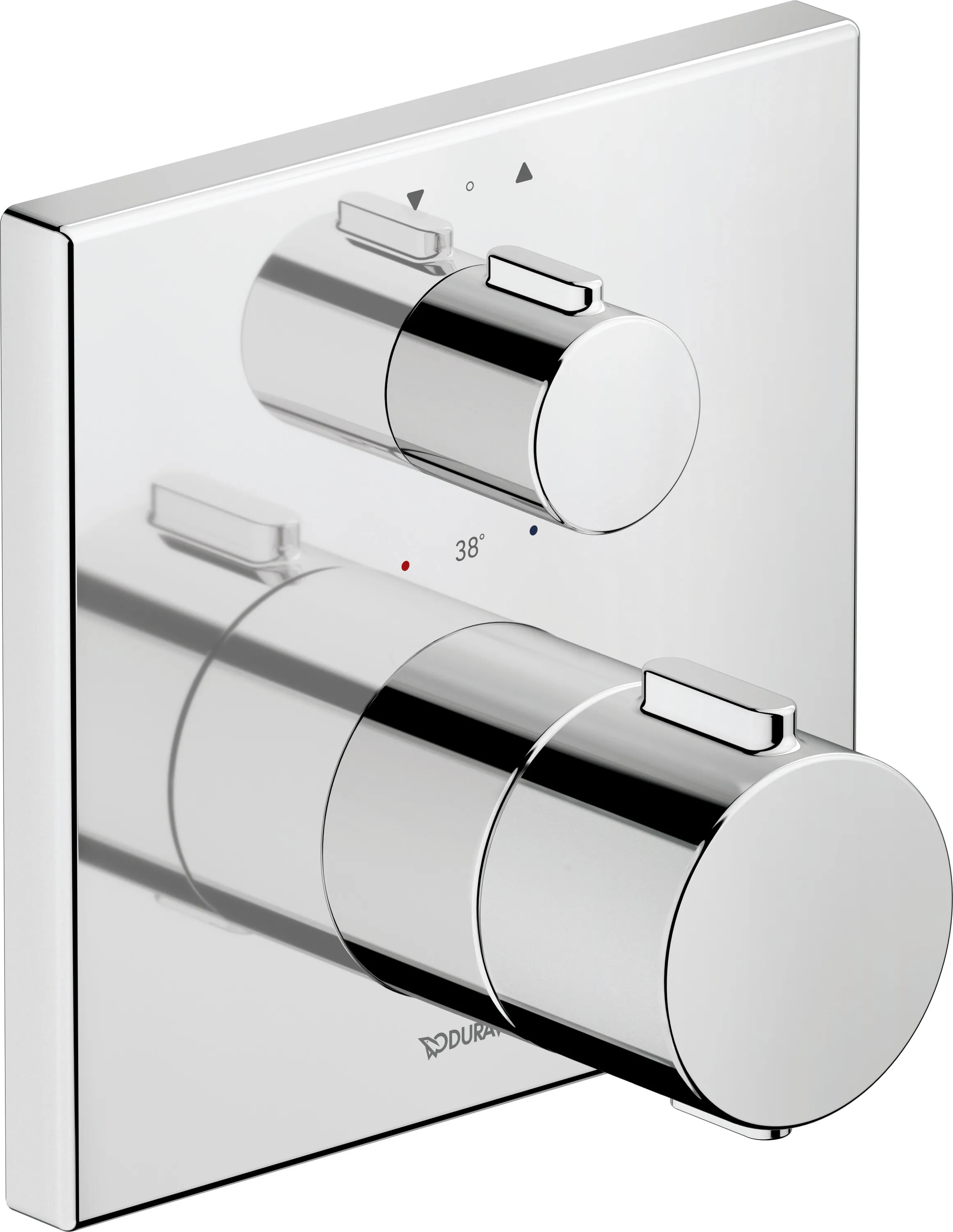 Duravit Zweihand-Unterputz-Armatur „Thermostatarmaturen“ in Chrom Duravit Zweihand-Unterputz-Armatur „Thermostatarmaturen“ in Chrom