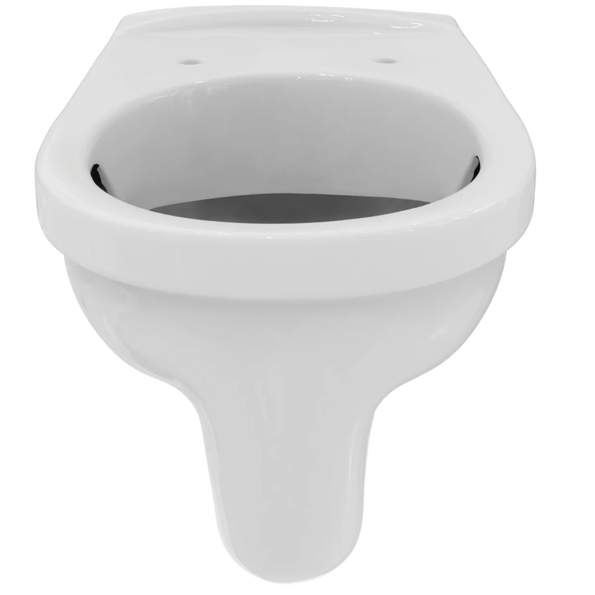 Ideal Standard Eurovit Wandflachspül-WC spülrandlos, horizontaler Ablauf, weiß