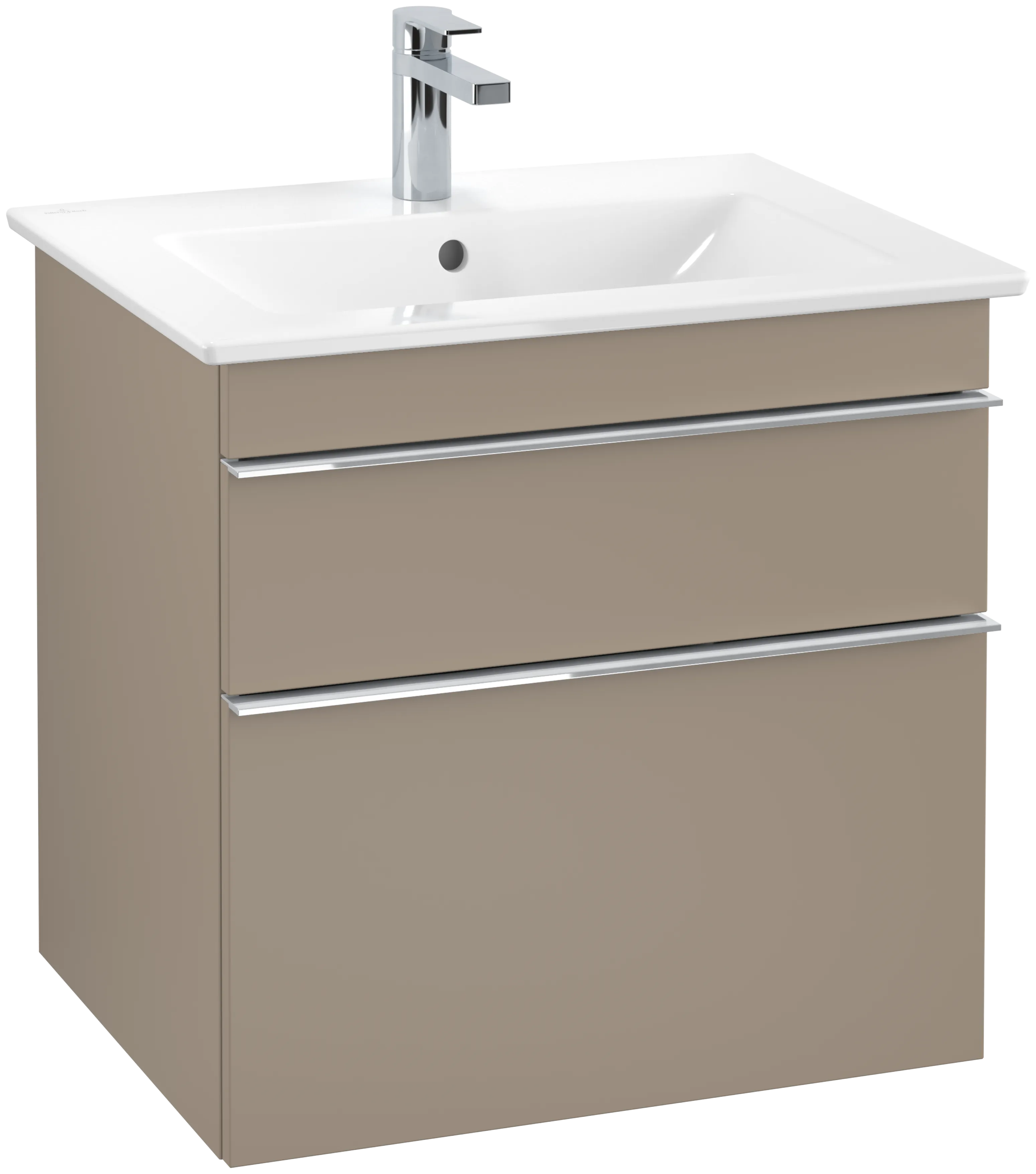Villeroy & Boch Waschtischunterschrank „Venticello“ für Schrankwaschtisch 603 × 590 × 502 mm Taupe, für Becken mittig Villeroy & Boch Waschtischunterschrank „Venticello“ für Schrankwaschtisch 603 × 590 × 502 mm Taupe, für Becken mittig