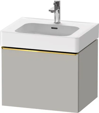 Duravit Waschtischunterschrank wandhängend „D-Neo“ 58,4 × 44 × 45,2 cm in Betongrau Matt