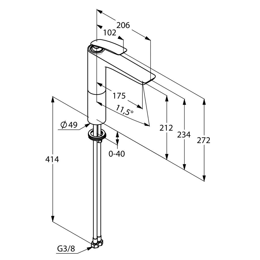 BALANCE WaschschüsselEHM Auslaufhöhe 212 mm weiß/chrom BALANCE WaschschüsselEHM Auslaufhöhe 212 mm weiß/chrom