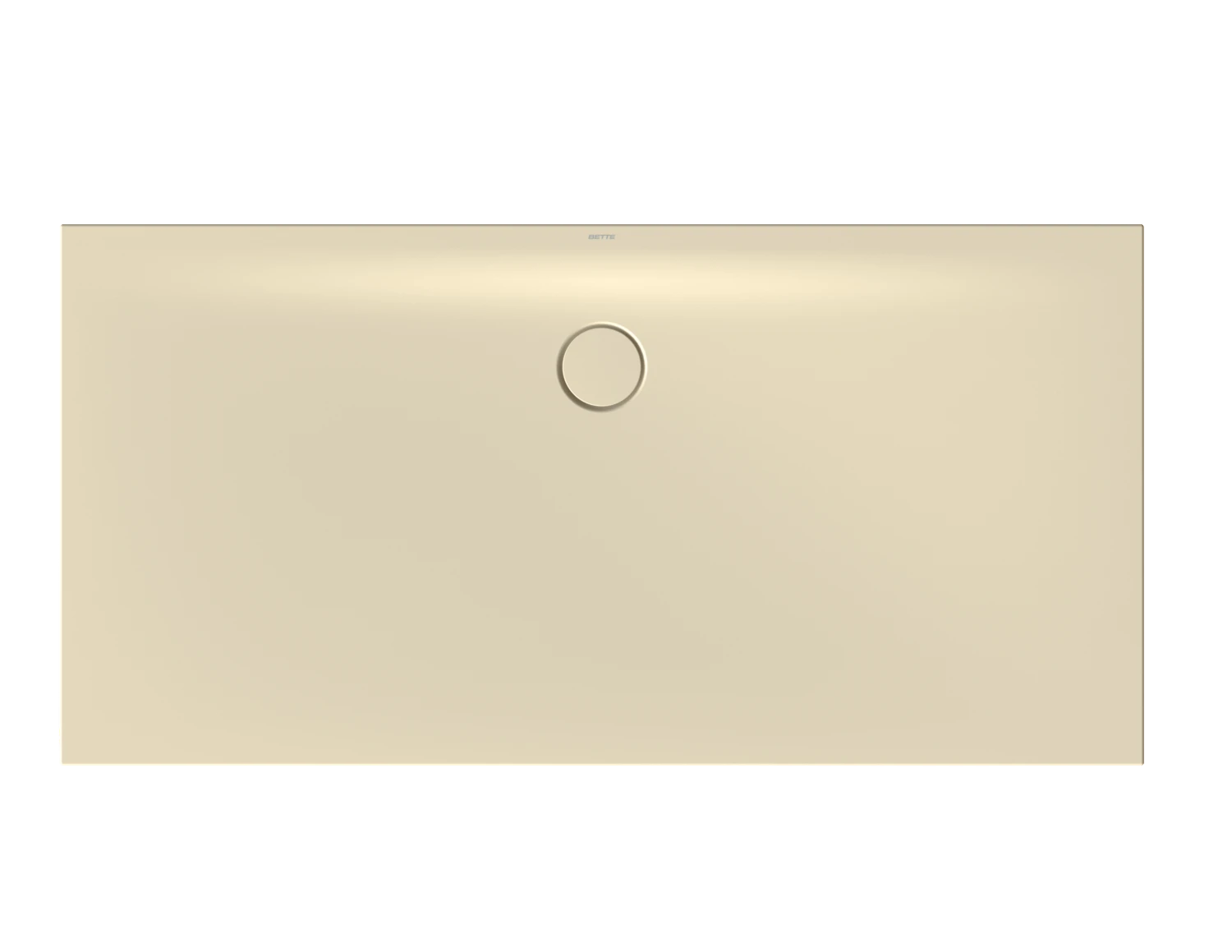 Bette rechteck Duschwanne „BetteFloor Side“ 1600 × 800 mm ohne Oberflächenbeschichtung, ohne Oberflächenveredelung, ohne Wannenträger, in Cream