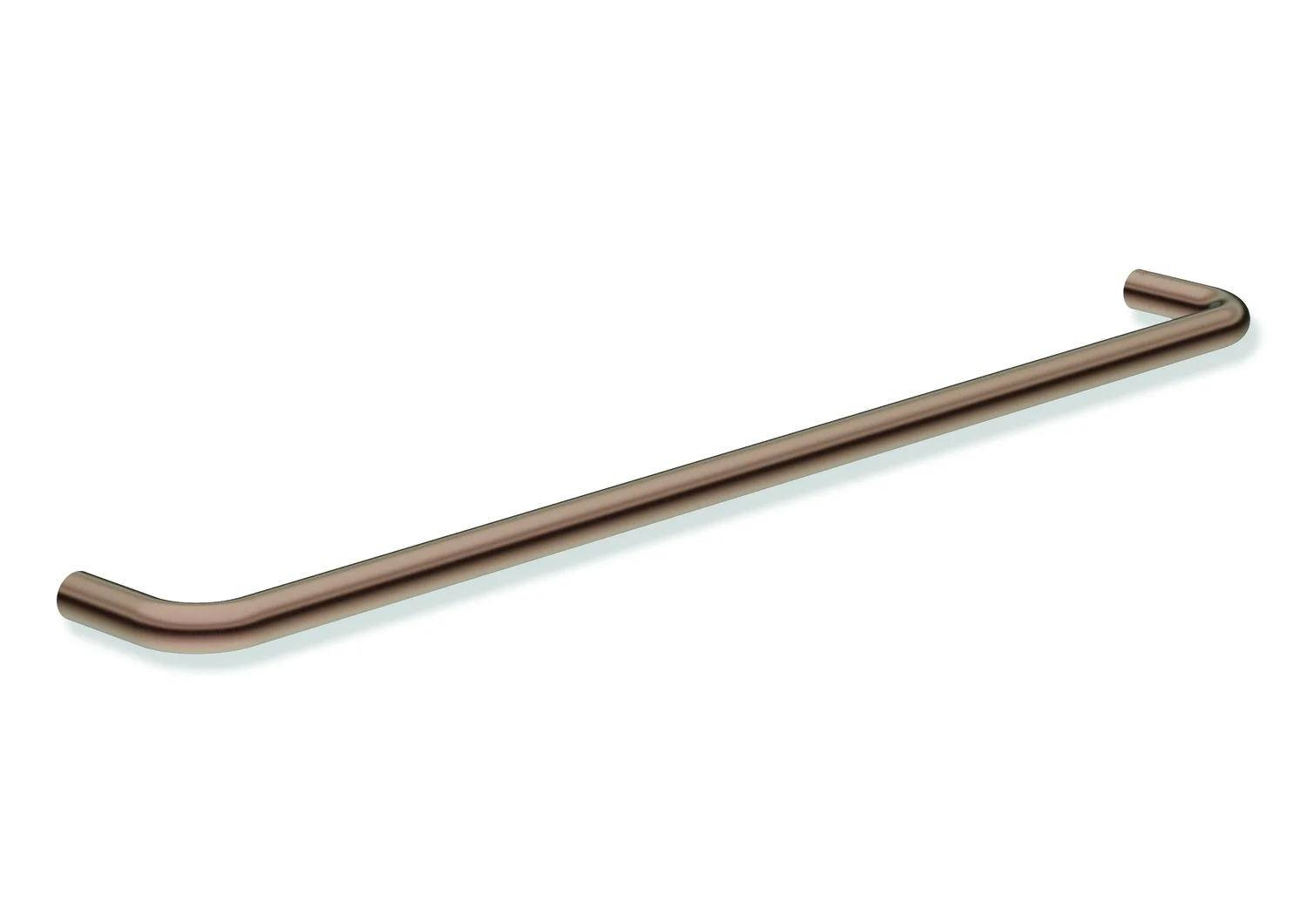 HEWI Badetuchhalter Serie 480, PVD kupfer gebürstet, Achsmaß 600 mm, Tiefe 75 mm, Durchmesser 18 mm