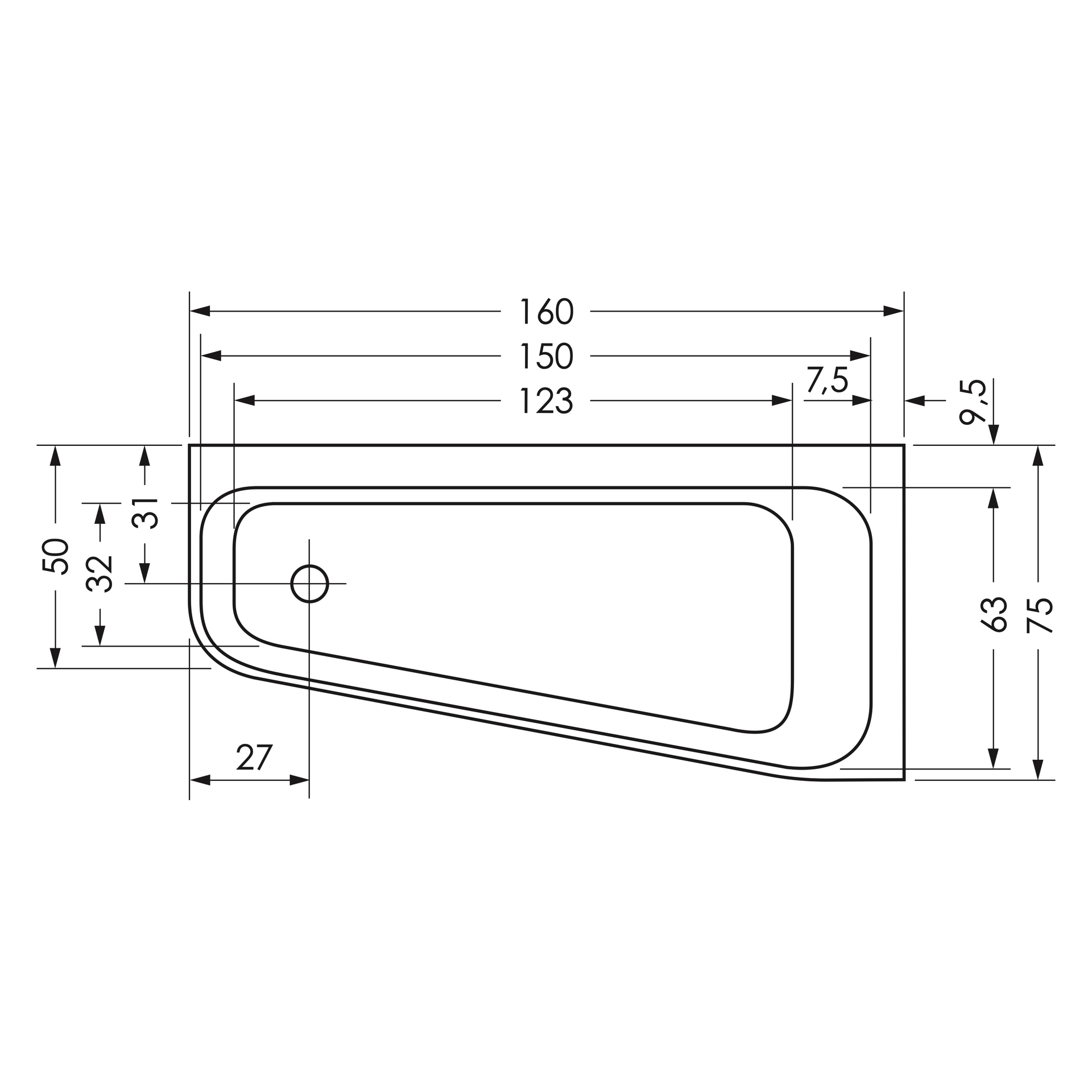 repaBAD Badewanne „Seed F“ freistehend eck 1600 mm, Fußablauf, links in Weiß Matt repaBAD Badewanne „Seed F“ freistehend eck 1600 mm, Fußablauf, links in Weiß Matt
