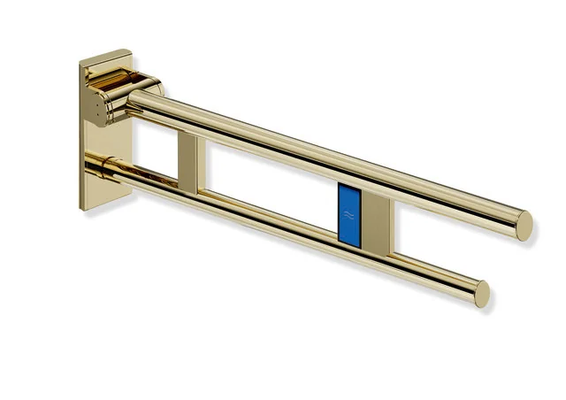 HEWI Stützklappgriff Duo, Design A, Edelstahl, PVD messing glzd, System 900, Ausladung 700 mm HEWI Stützklappgriff Duo, Design A, Edelstahl, PVD messing glzd, System 900, Ausladung 700 mm