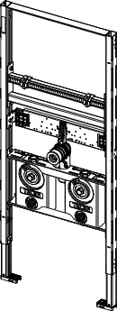 TECEprofil Waschtischmodul inklusive zwei Montageblöcken für Wasser-Messkapseln, Bauhöhe 1120 mm TECEprofil Waschtischmodul inklusive zwei Montageblöcken für Wasser-Messkapseln, Bauhöhe 1120 mm
