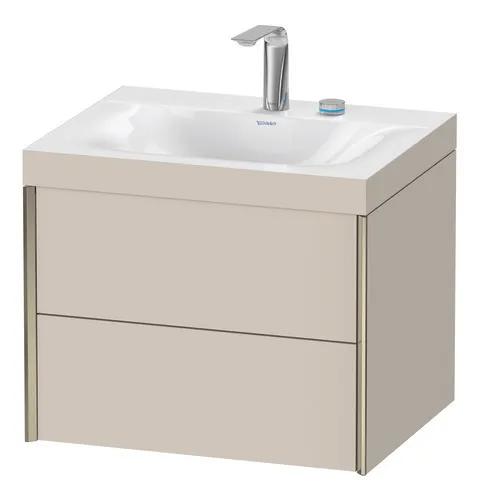 Duravit Waschtischunterschrank wandhängend „XViu“ 60 × 50,3 × 48 cm in Taupe Matt