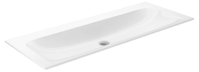 X-Line 33180311200 Keramik-Waschtisch ohne Hahnlochbohrung 1208 × 17 × 494 mm weiß