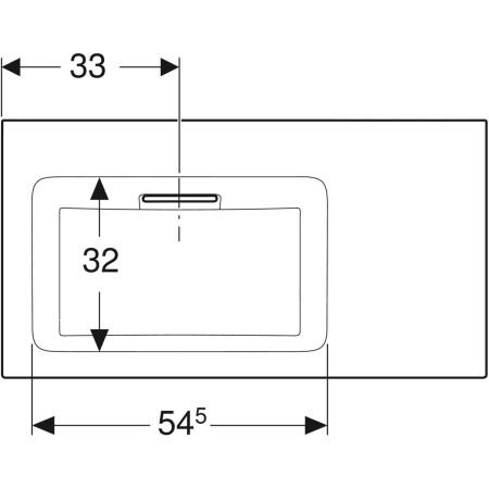 Schrankwaschtisch mit Ablagefläche „One“ mit horizontalem Ablauf 90 × 48 cm in weiß alpin mit KeraTect® Schrankwaschtisch mit Ablagefläche „One“ mit horizontalem Ablauf 90 × 48 cm in weiß alpin mit KeraTect®