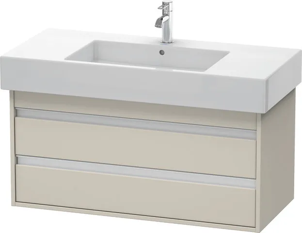 Duravit Waschtischunterschrank wandhängend „Ketho“ 100 × 48 × 45,5 cm Taupe Matt