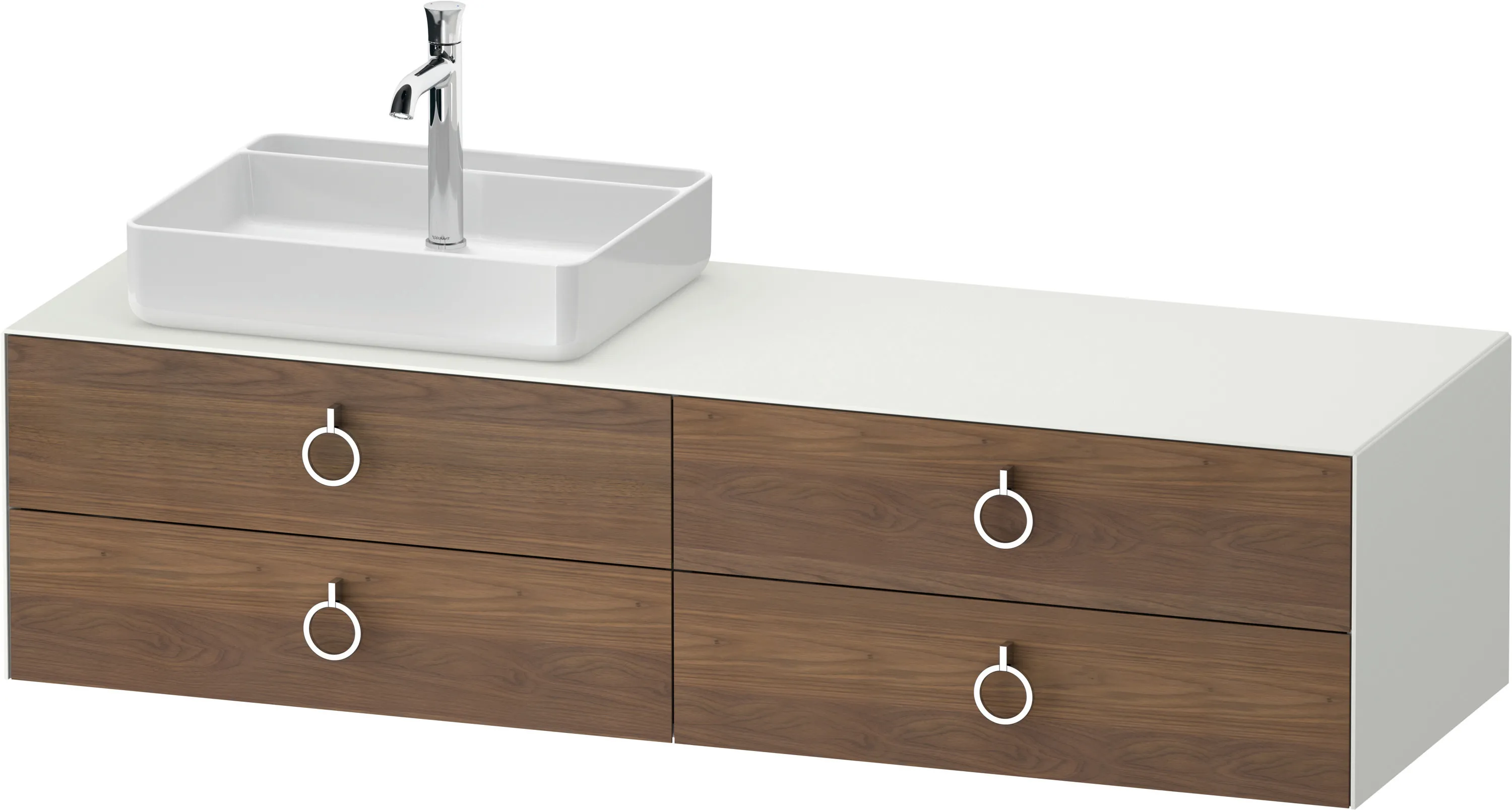 Duravit Waschtischunterschrank wandhängend „White Tulip“ 160 × 40,8 × 55 cm