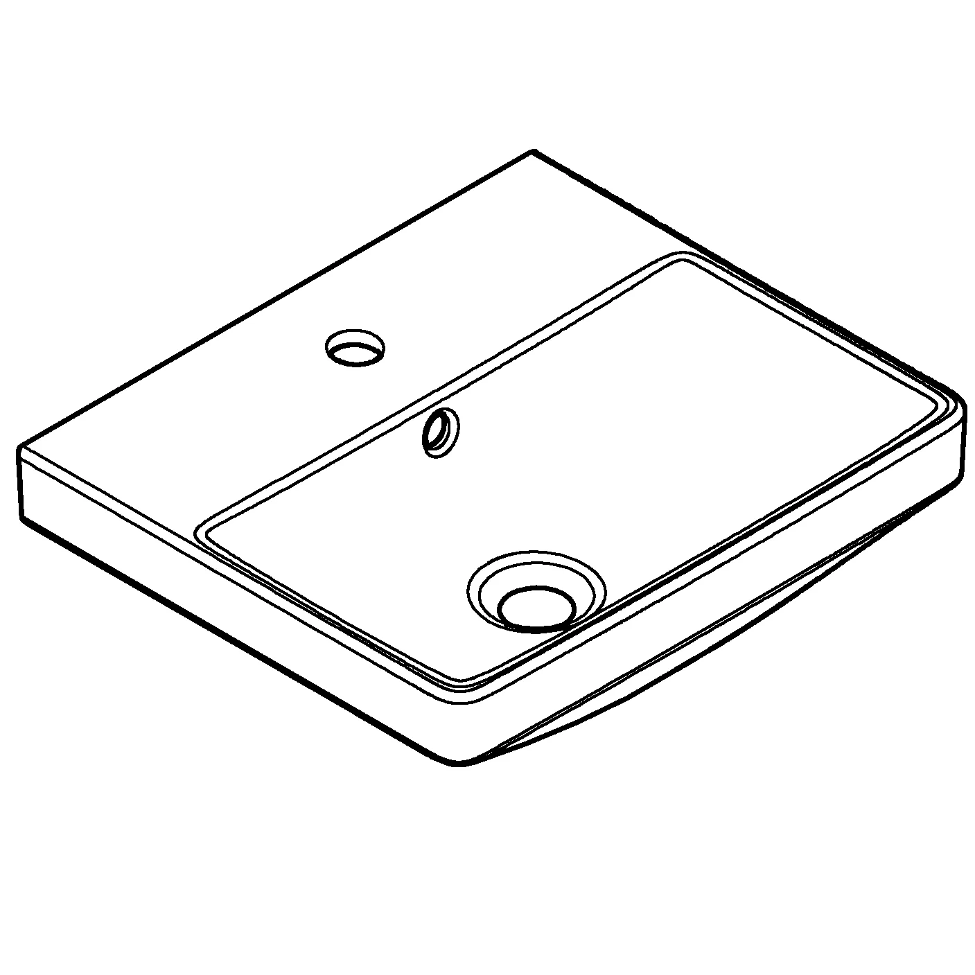Waschbecken „Euro Keramik“, Hahnlochposition mittig Waschbecken „Euro Keramik“, Hahnlochposition mittig