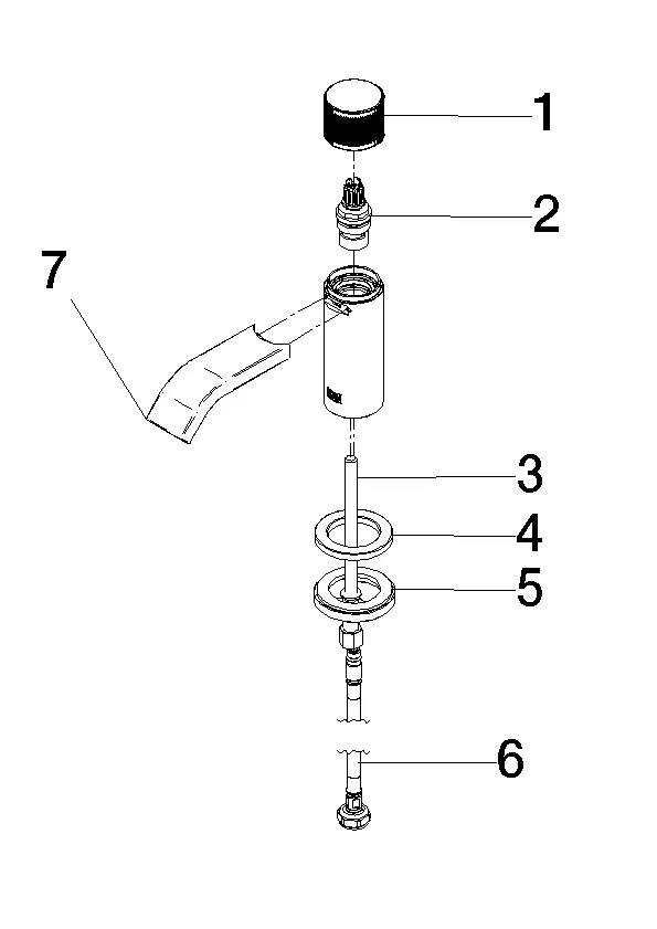 Standventil Kaltwasser IMO Chrom 17500671 Standventil Kaltwasser IMO Chrom 17500671