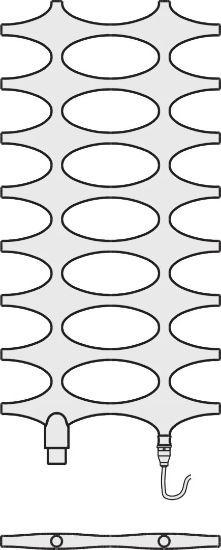 Kermi Ideos-V Bad- und Wohnheizkörper im Elektro-Zusatzbetrieb, Glanzsilber Metallic, 1151x508x37 mm, links Kermi Ideos-V Bad- und Wohnheizkörper im Elektro-Zusatzbetrieb, Glanzsilber Metallic, 1151x508x37 mm, links