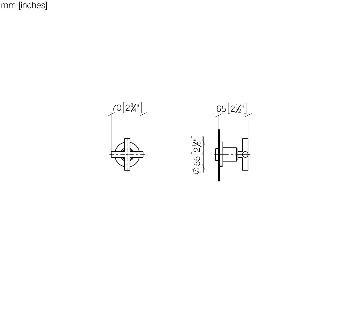 Unterputzventil rechtsschließend TARA Chrom 36608892 Unterputzventil rechtsschließend TARA Chrom 36608892