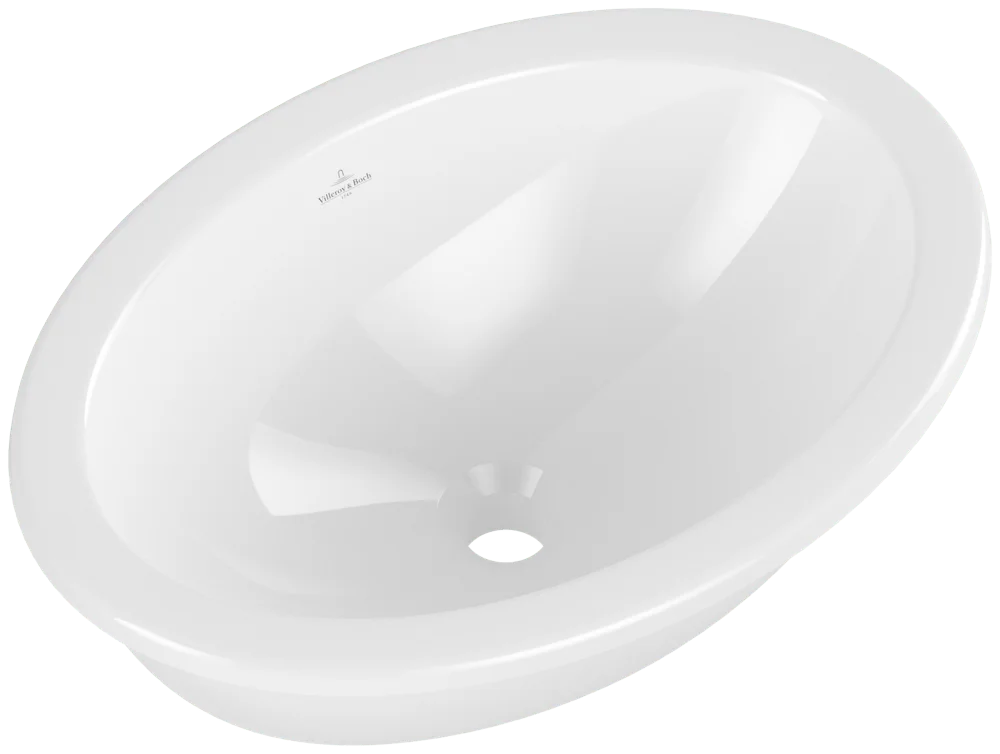 Villeroy & Boch Loop & Friends Unterbauwaschbecken 4A5400, oval, Weiß Alpin CeramicPlus