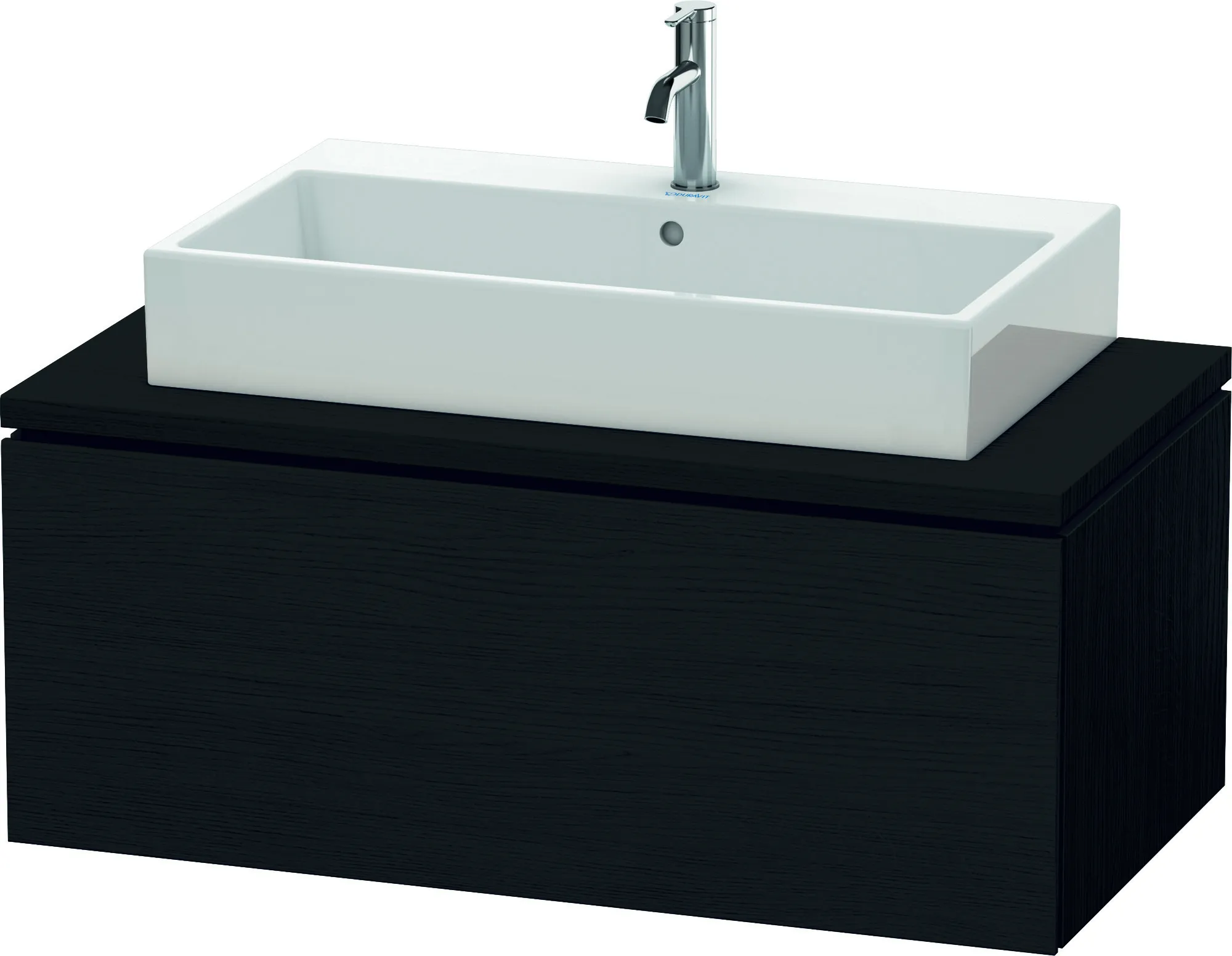 Duravit Waschtischunterschrank wandhängend „L-Cube“ 102 × 40 × 54,7 cm Eiche Schwarz Duravit Waschtischunterschrank wandhängend „L-Cube“ 102 × 40 × 54,7 cm Eiche Schwarz