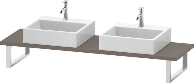 Duravit Konsole „L-Cube“ in Basalt Matt