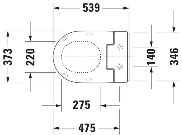 Duravit WC-Sitz mit Unterdusche (elektrisch) „SensoWash® Slim“