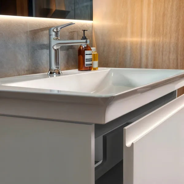 Waschbecken „LaDolceVita“ 86 × 47 × 14,5 cm, Hahnlochposition mittig Waschbecken „LaDolceVita“ 86 × 47 × 14,5 cm, Hahnlochposition mittig