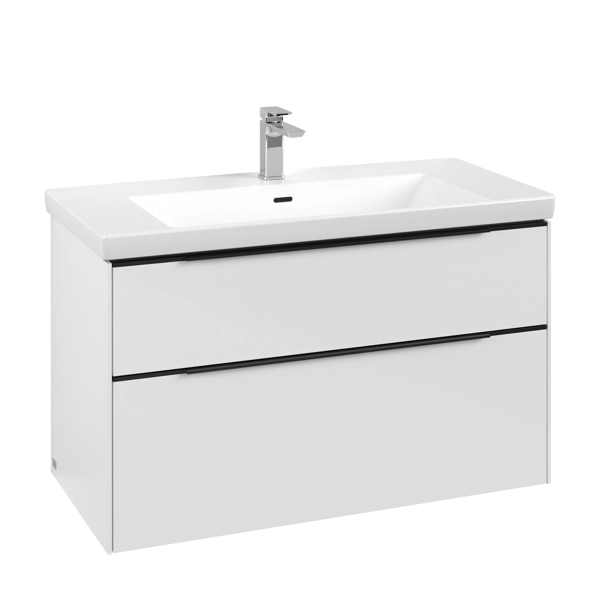 Villeroy & Boch Subway 3.0 Waschbeckenunterschrank C570L1, 973 x 576 x 478 mm, Brilliant White