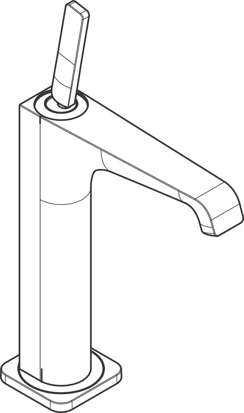 Hansgrohe AXOR Citterio E Einhebel-Waschtischmischer 190 mit Pingriff Chrom