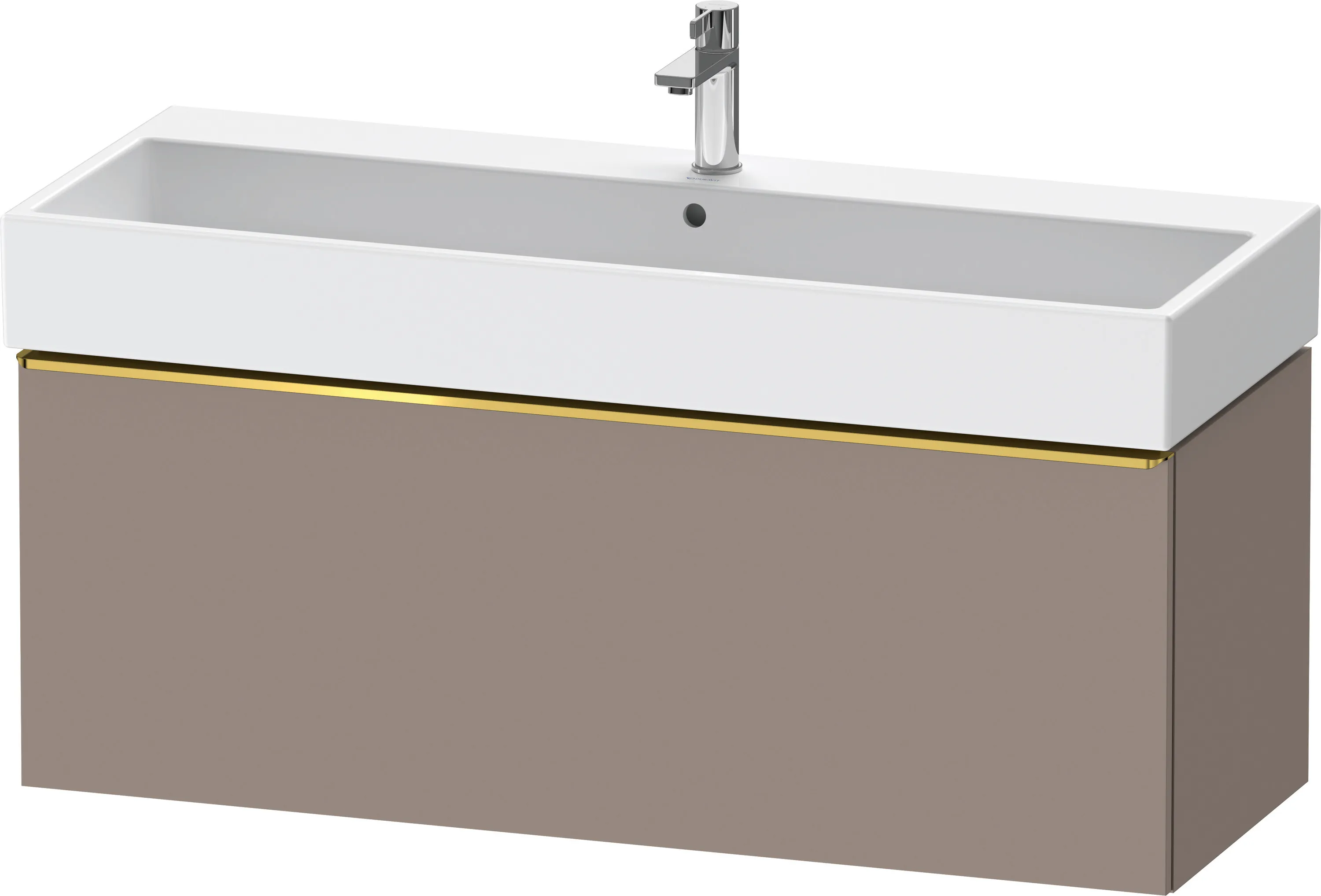 Duravit Waschtischunterschrank wandhängend „D-Neo“ 118,4 × 44 × 44,2 cm Basalt Matt