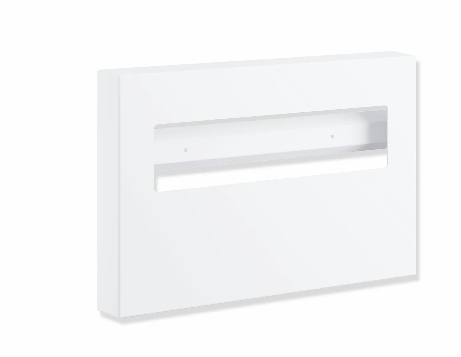 Toilettensitzauflagenspender, Edelstahl, pulverbeschichtet, Breite 400 mm, Höhe 280 mm, Tiefe 48 mm, Wandmontage, in Farbe DC (Schwarz tiefmatt)