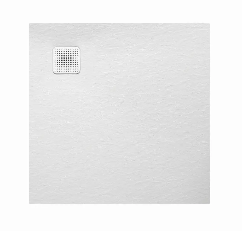 Duschwanne Structura 1200x1200x30 in gesoftete Schieferoptik, mit Antirutsch B, Material Solique, Weiß Duschwanne Structura 1200x1200x30 in gesoftete Schieferoptik, mit Antirutsch B, Material Solique, Weiß