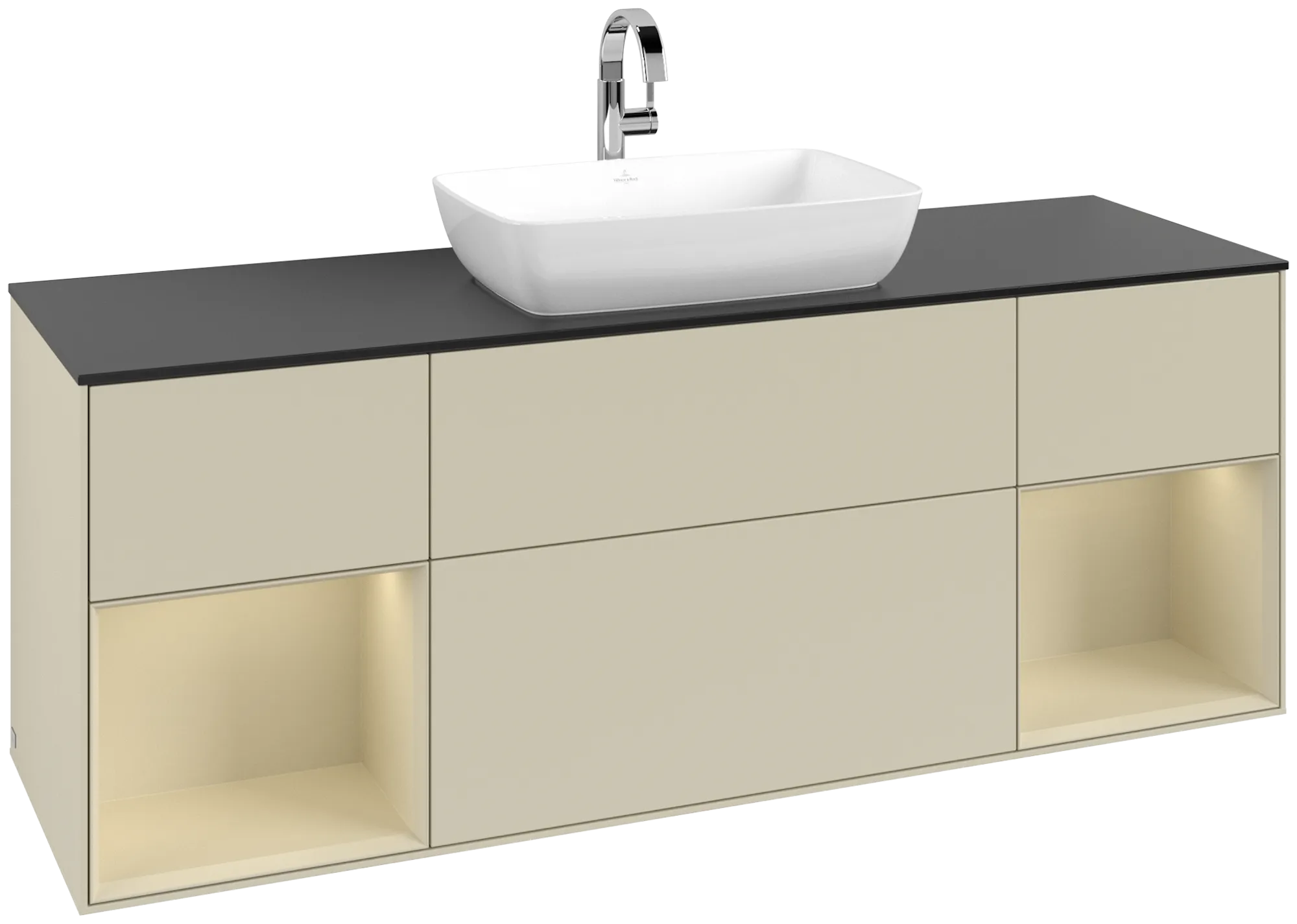 Villeroy & Boch Finion Waschbeckenunterschrank G86 1600x603x501mm Silk Grey Matt