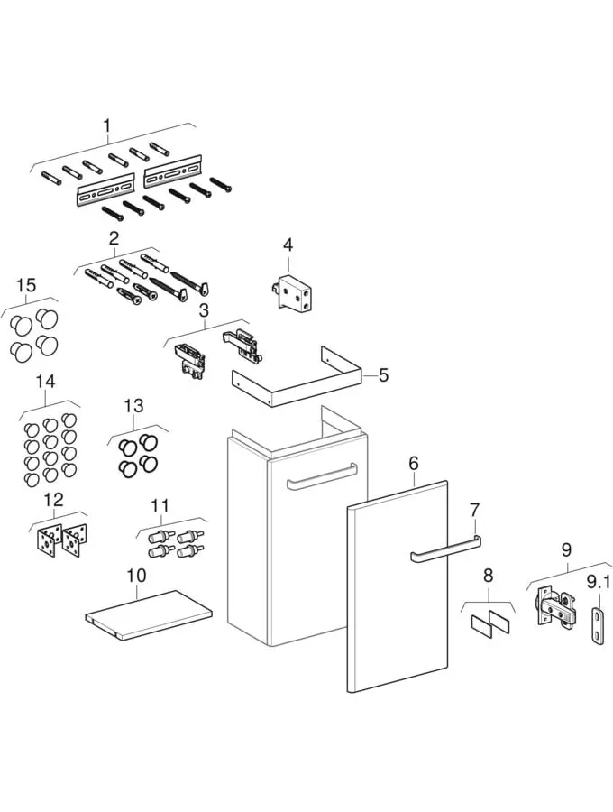 Geberit Waschtischunterschrank „Renova Compact“ Geberit Waschtischunterschrank „Renova Compact“