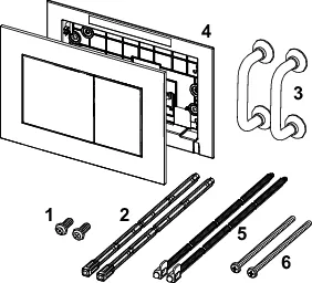 now WC-Betätigungsplatte weiß glzd. now WC-Betätigungsplatte weiß glzd.