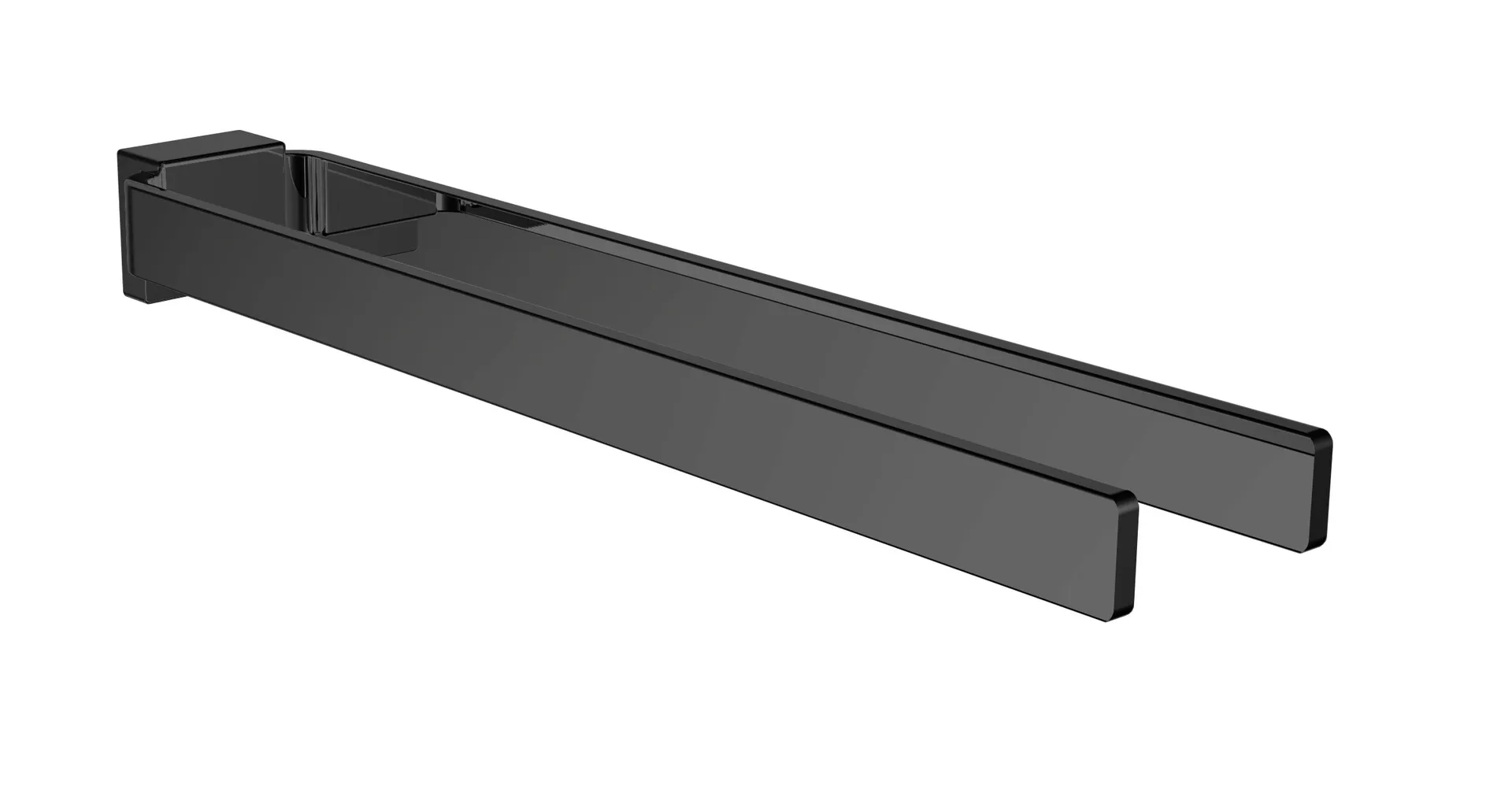 cue Handtuchhalter starr2-armig, 430mm, schwarz