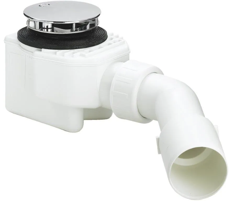 Mauersberger Ablauf Domoplex, 8cm Bauhöhe, verchromt