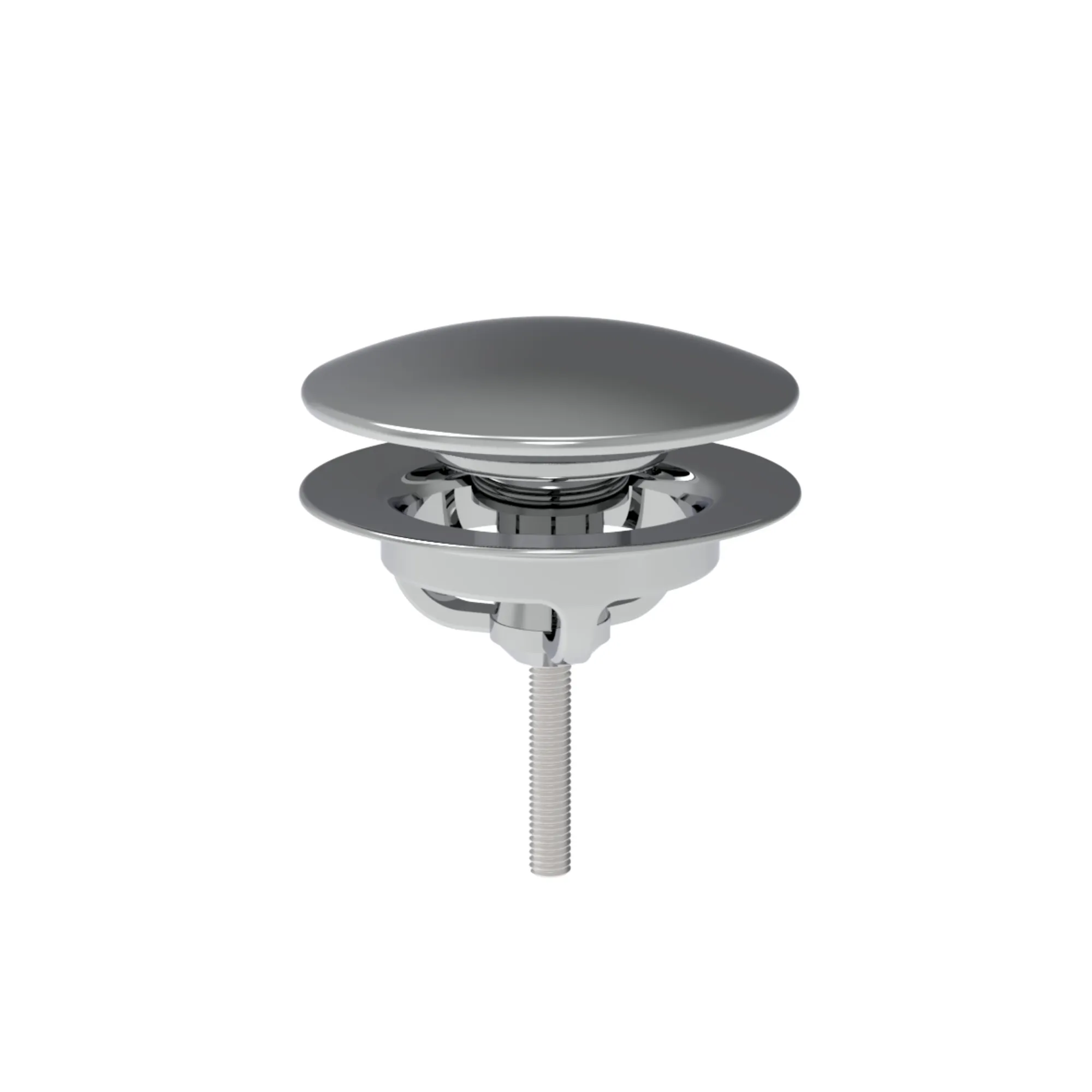 Ablaufabdeckung mit Kelch (Ventilteller) für Click-Clack System chrom