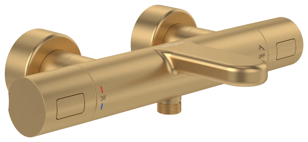 Villeroy & Boch Badewannenthermostat Universal Taps & Fittings, Brushed Gold, 317x203x65 mm, Thermostatfunktion, SmartPressure, CoolTap, EasyClean