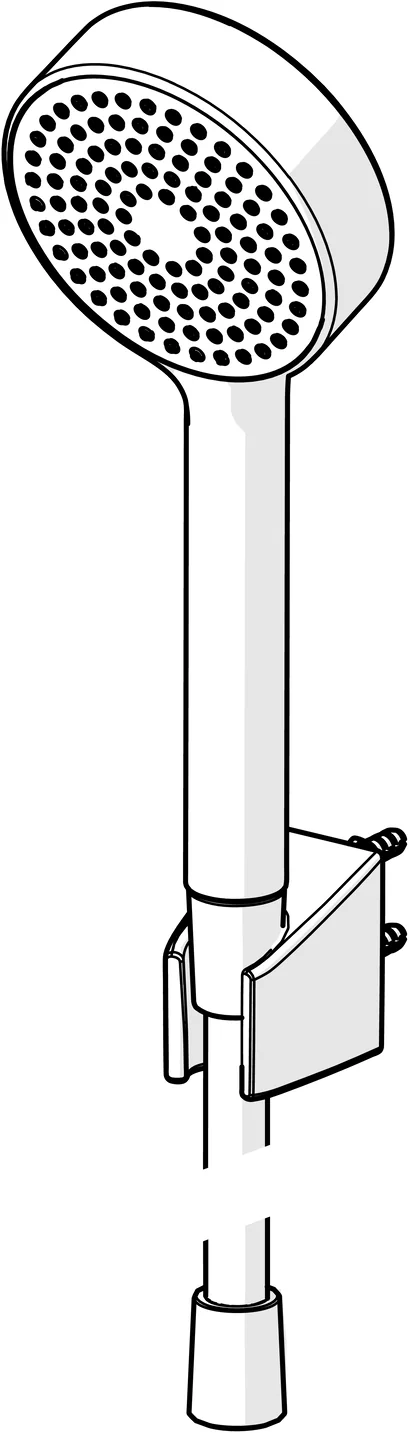 HansaBASICJET Handbrausegarnitur HansaBASICJET 4468 1-strahlig Chrom HansaBASICJET Handbrausegarnitur HansaBASICJET 4468 1-strahlig Chrom