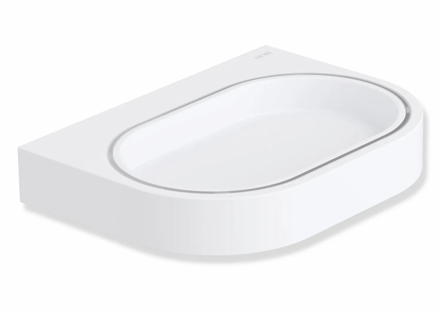 S.-Schale Kst. m. Halter Sys 800, Halter Plvb. weiß tiefmatt/wem S.-Schale Kst. m. Halter Sys 800, Halter Plvb. weiß tiefmatt/wem