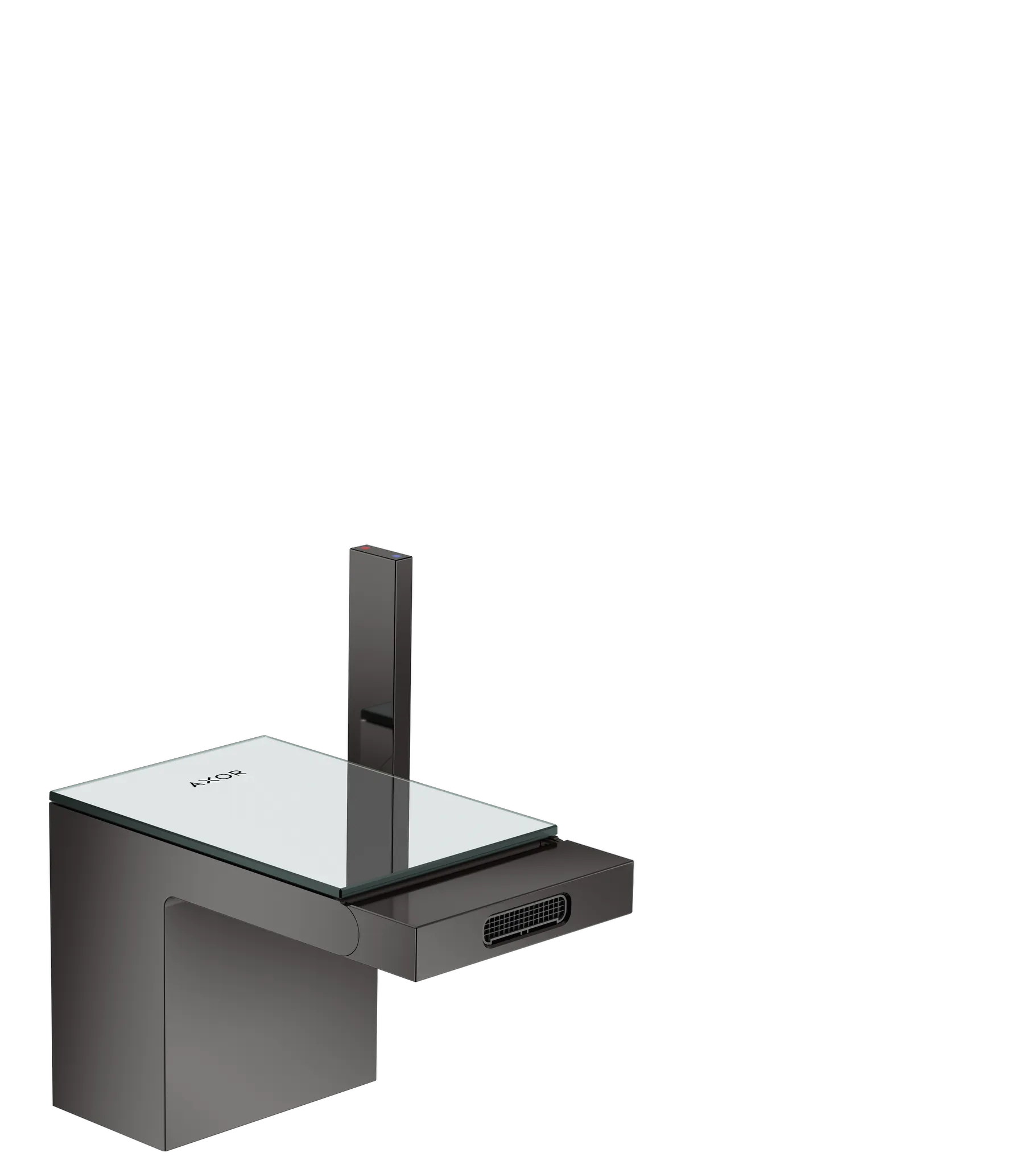 Hansgrohe AXOR MyEdition Mischer mit Platte 117 Glas, Spiegel Hansgrohe AXOR MyEdition Mischer mit Platte 117 Glas, Spiegel