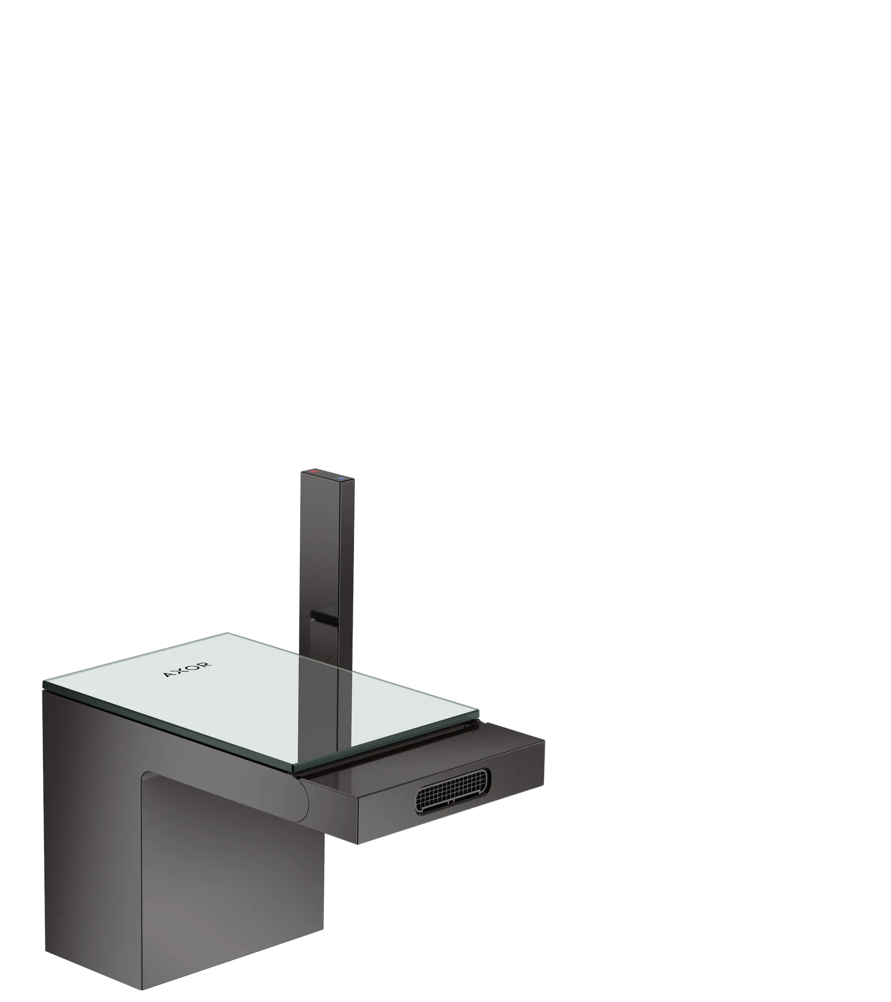 Hansgrohe AXOR MyEdition Mischer mit Platte 117 Glas, Spiegel Hansgrohe AXOR MyEdition Mischer mit Platte 117 Glas, Spiegel