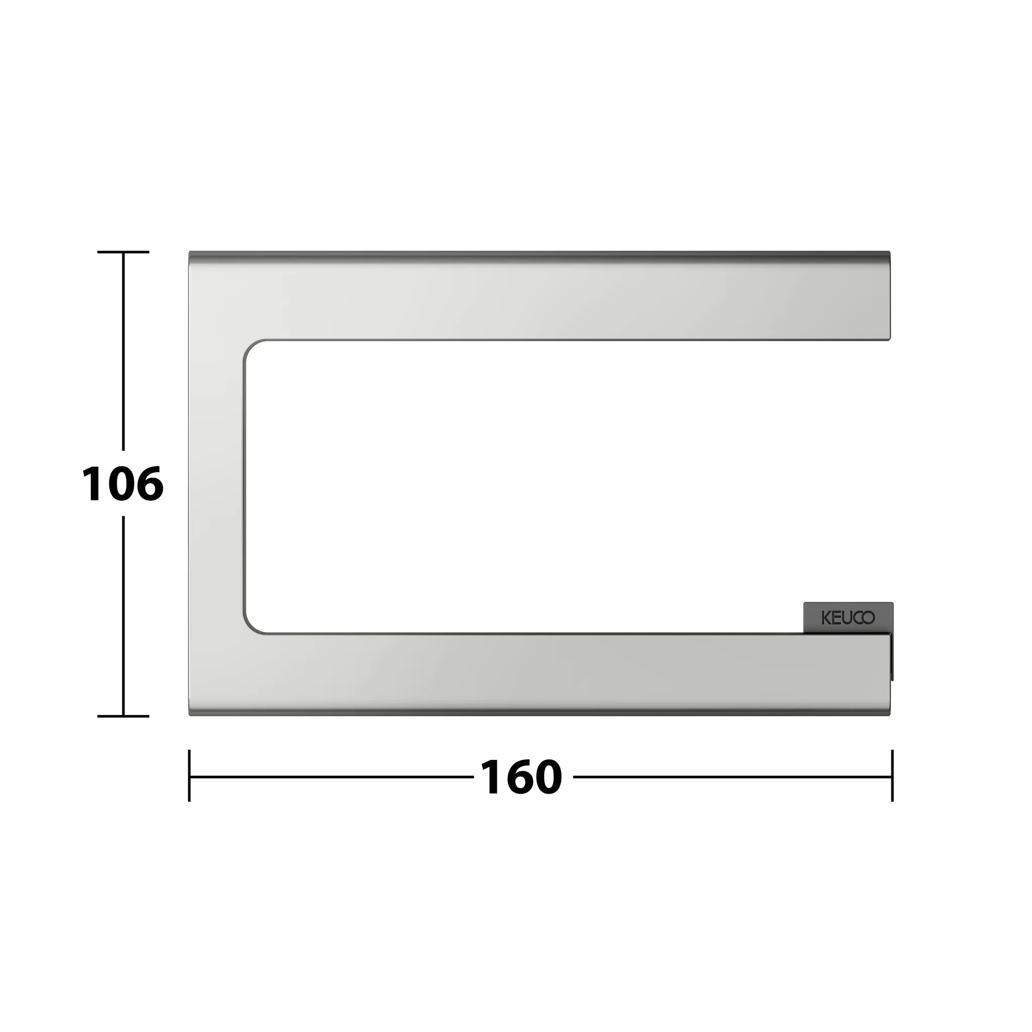 KEUCO EDITION 400 Toilettenpapierhalter offene Form Edelstahl-finish KEUCO EDITION 400 Toilettenpapierhalter offene Form Edelstahl-finish