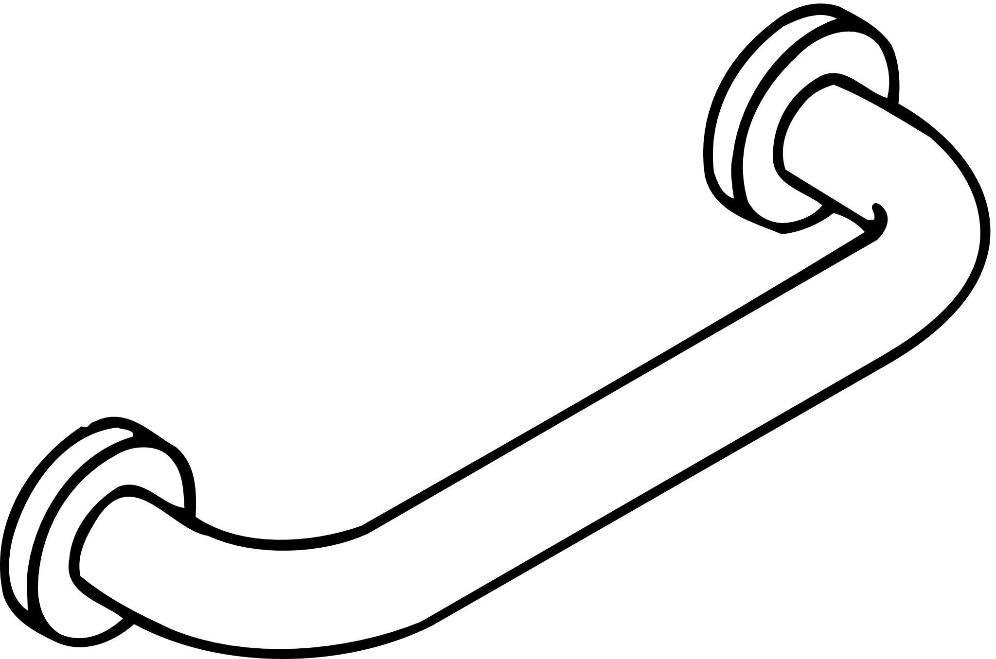 HEWI Badewannengriff „Serie 477“ 8,5 × 31 cm