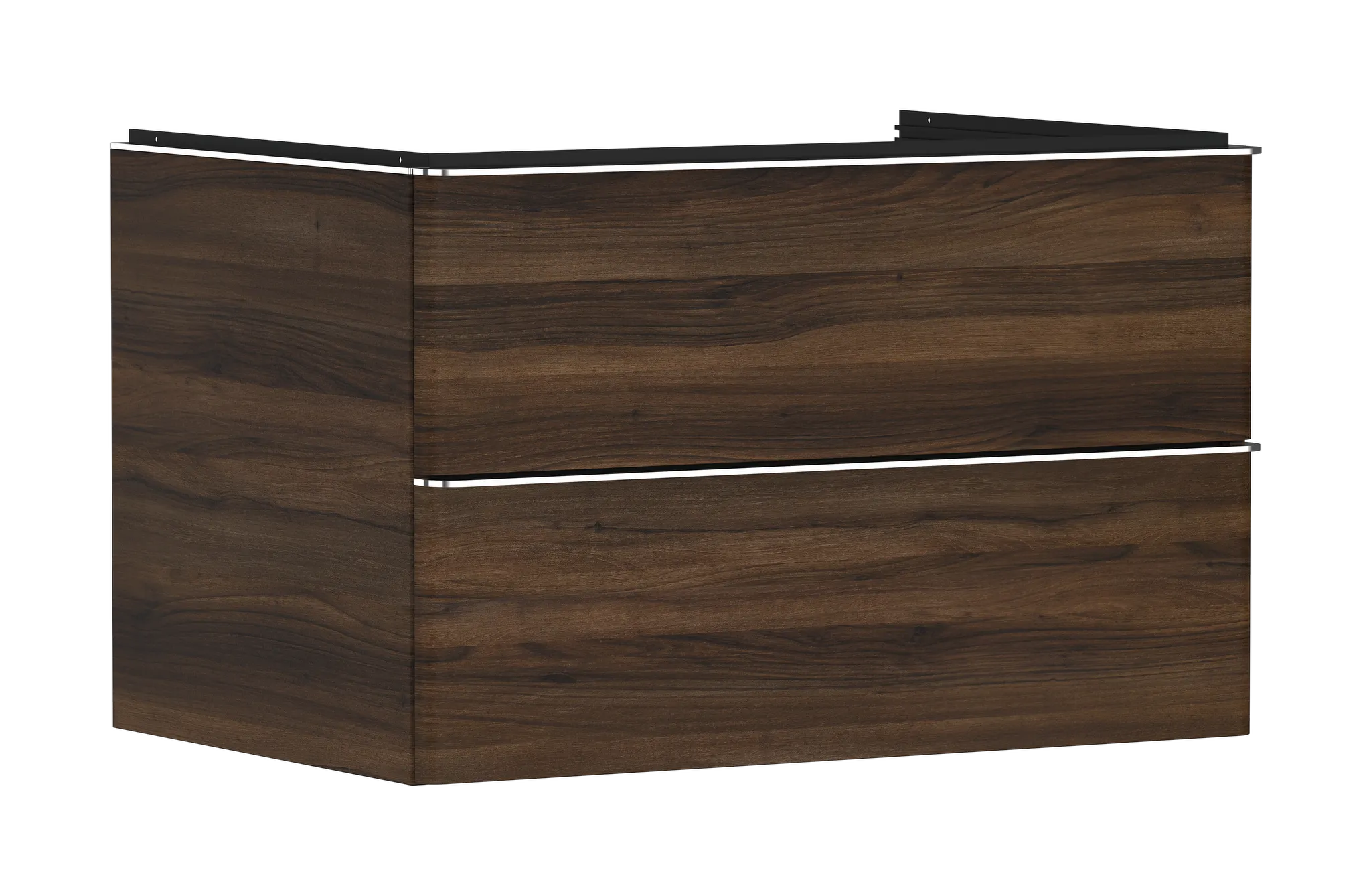 Hansgrohe Xelu Q Waschtischunterschrank Nussbaum Dunkel 780⁄550 mit 2 Schubkästen Hansgrohe Xelu Q Waschtischunterschrank Nussbaum Dunkel 780⁄550 mit 2 Schubkästen