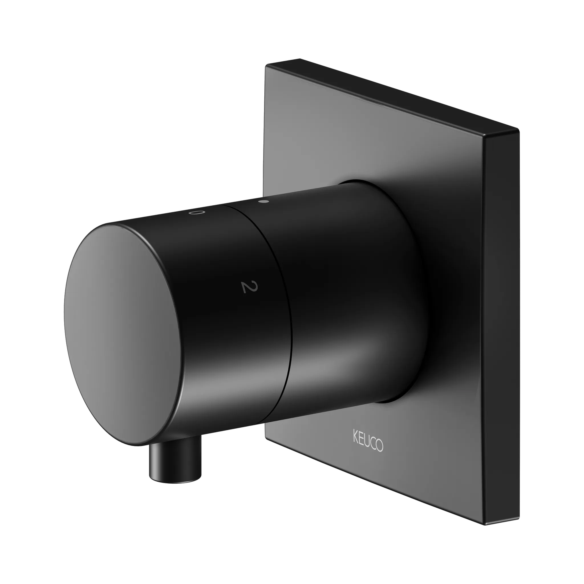 KEUCO IXMO Ab- und Umstellventil Unterputz für 3 Verbraucher IXMO Comfort, eckig schwarz matt