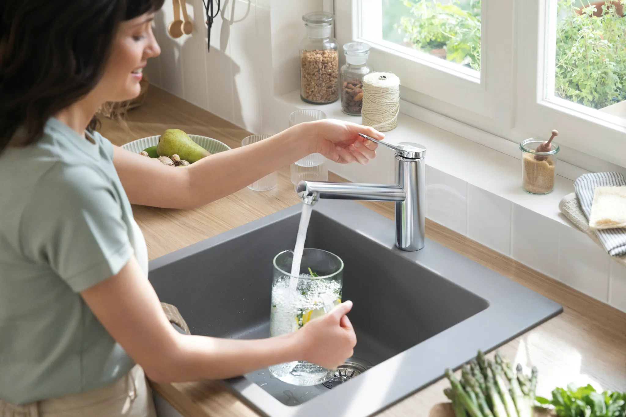 Spültischmischer 150 Zesis M33 EcoSmart 1jet chrom