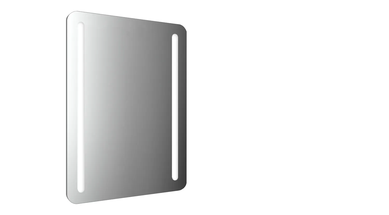 Lichtspiegel MI 290, 600 x 800 mm2700K/6500K, Sensor, m. Heizung u. Unterlicht, IP 20